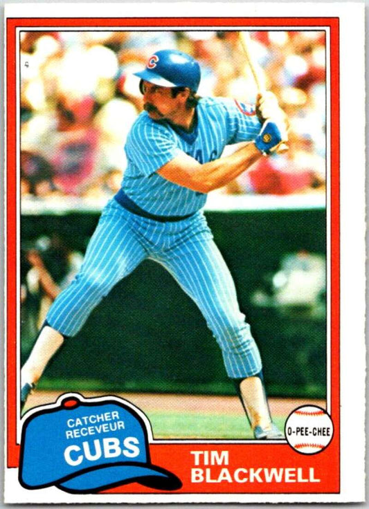 1981 O-Pee-Chee MLB #43 Tim Blackwell  Chicago Cubs  V47561