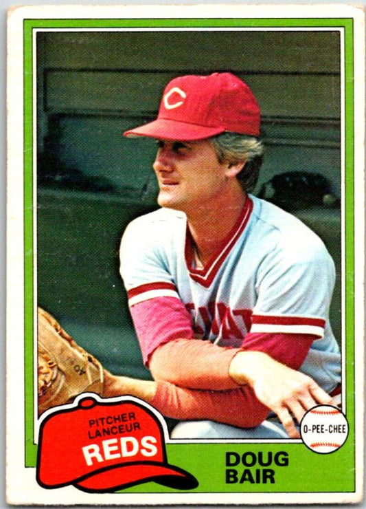1981 O-Pee-Chee MLB #73 Doug Bair  Cincinnati Reds  V47581