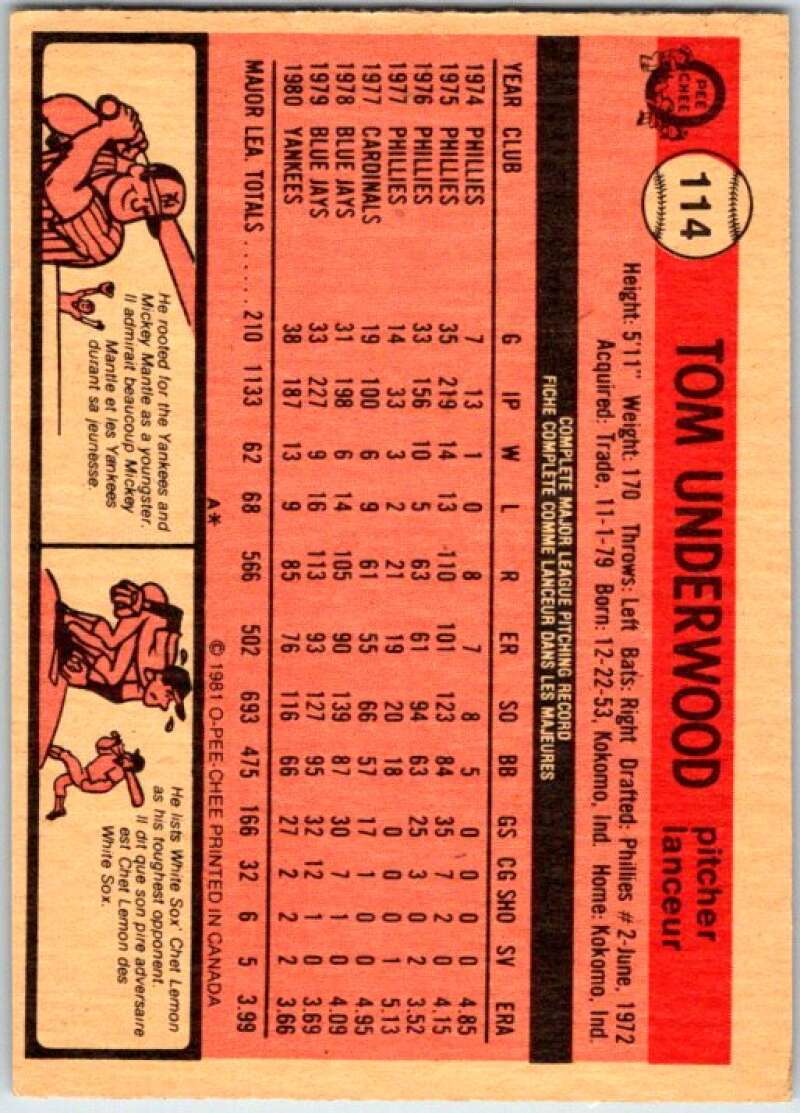 1981 O-Pee-Chee MLB #113 George Brett Kansas City Royals V47611