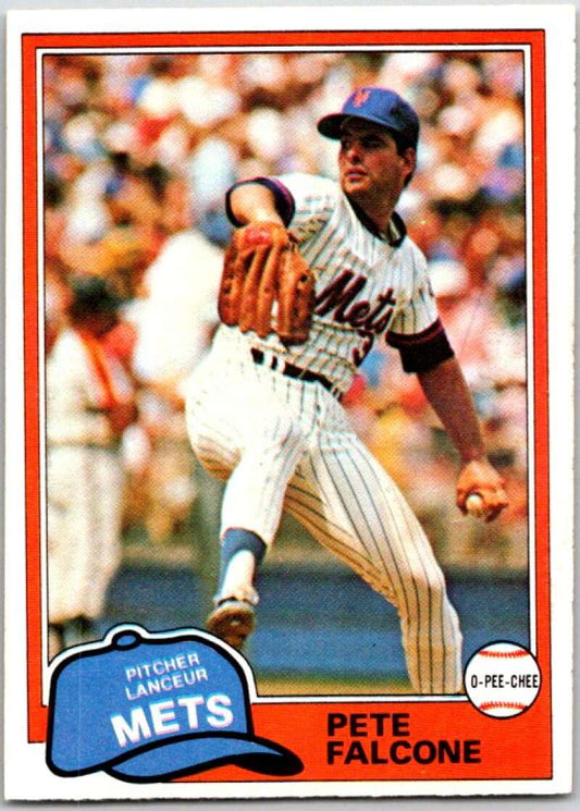 1981 O-Pee-Chee MLB #117 Pete Falcone  New York Mets  V47617