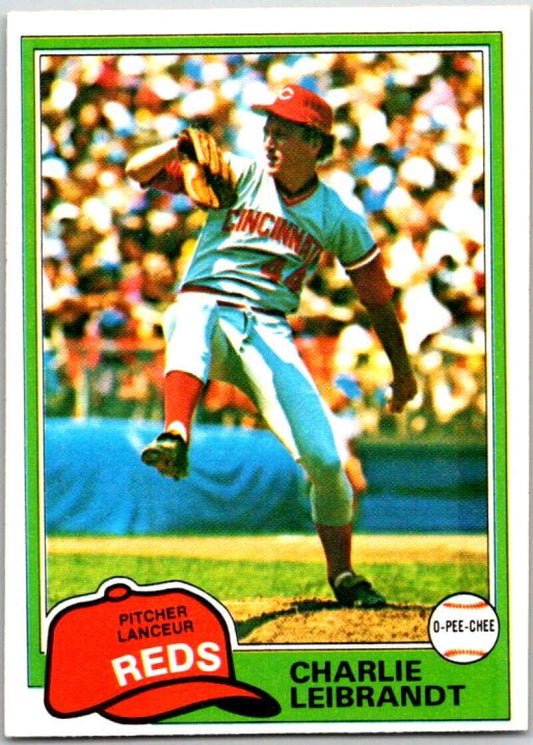 1981 O-Pee-Chee MLB #126 Charlie Leibrandt  Cincinnati Reds  V47627