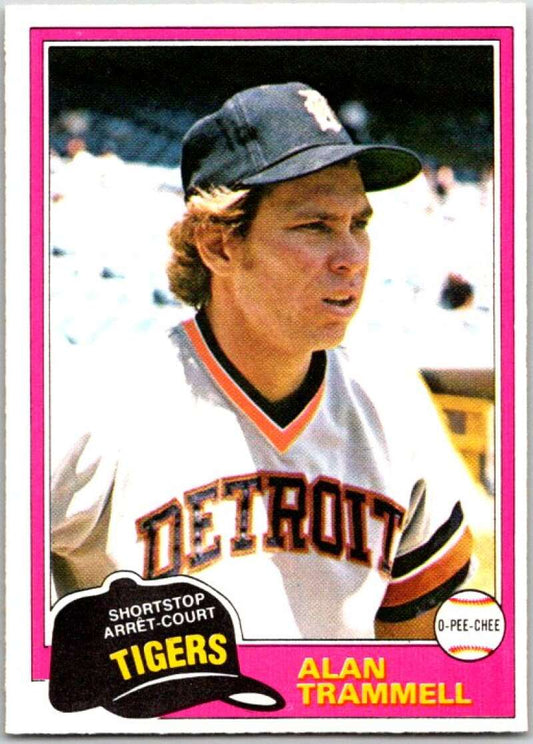 1981 O-Pee-Chee MLB #133 Alan Trammell  Detroit Tigers  V47636