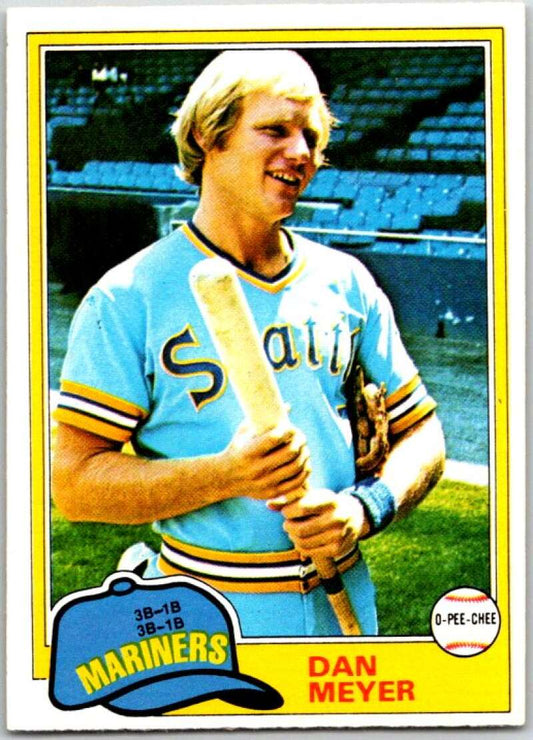 1981 O-Pee-Chee MLB #143 Dan Meyer  Seattle Mariners  V47643