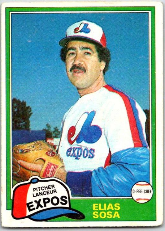 1981 O-Pee-Chee MLB #181 Elias Sosa  Montreal Expos  V47666