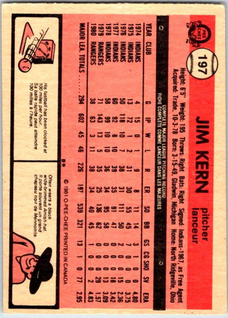 1981 O-Pee-Chee MLB #195 Keith Hernandez St. Louis Cardinals V47679