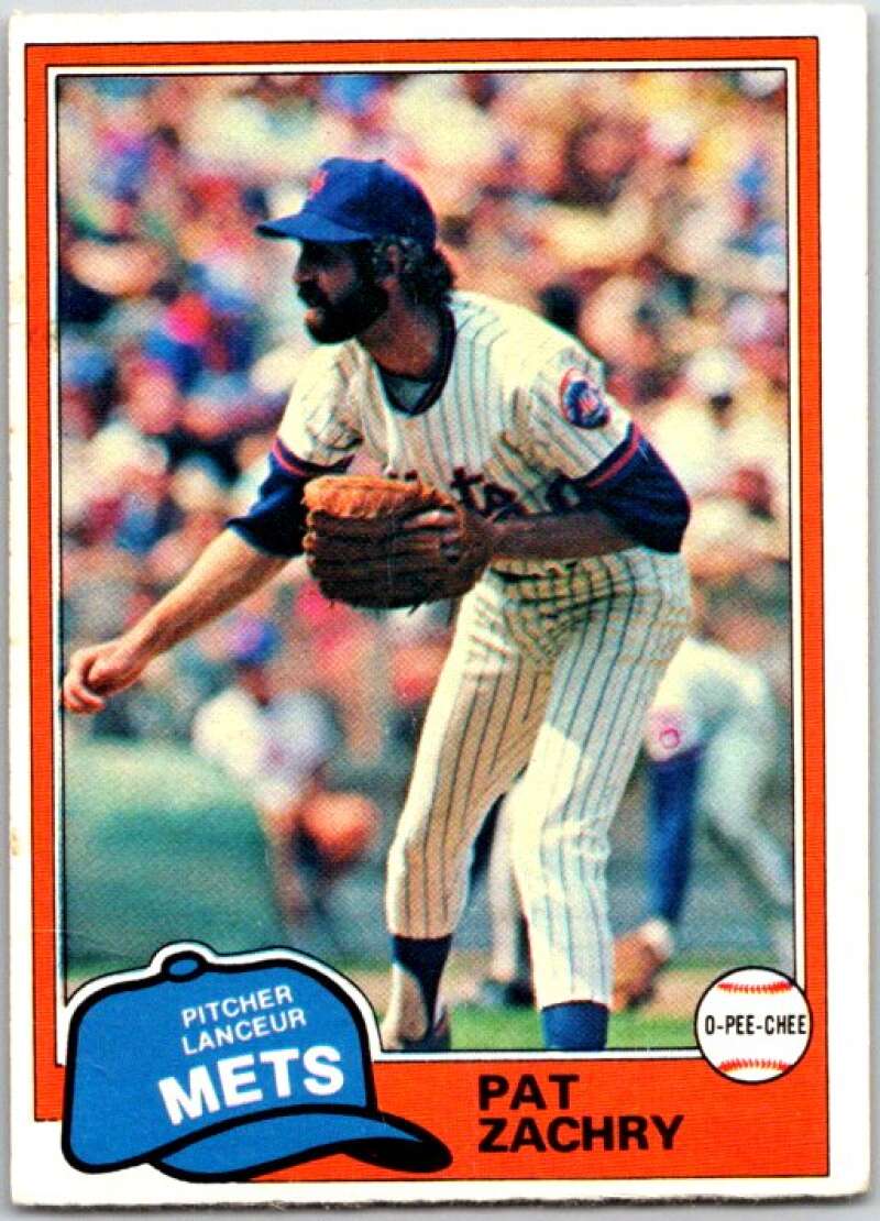 1981 O-Pee-Chee MLB #224 Pat Zachry New York Mets V47695