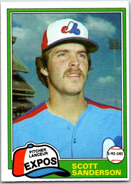 1981 O-Pee-Chee MLB #235 Scott Sanderson  Montreal Expos  V47708