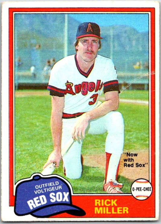 1981 O-Pee-Chee MLB #239 Rick Miller California Angels  V47711
