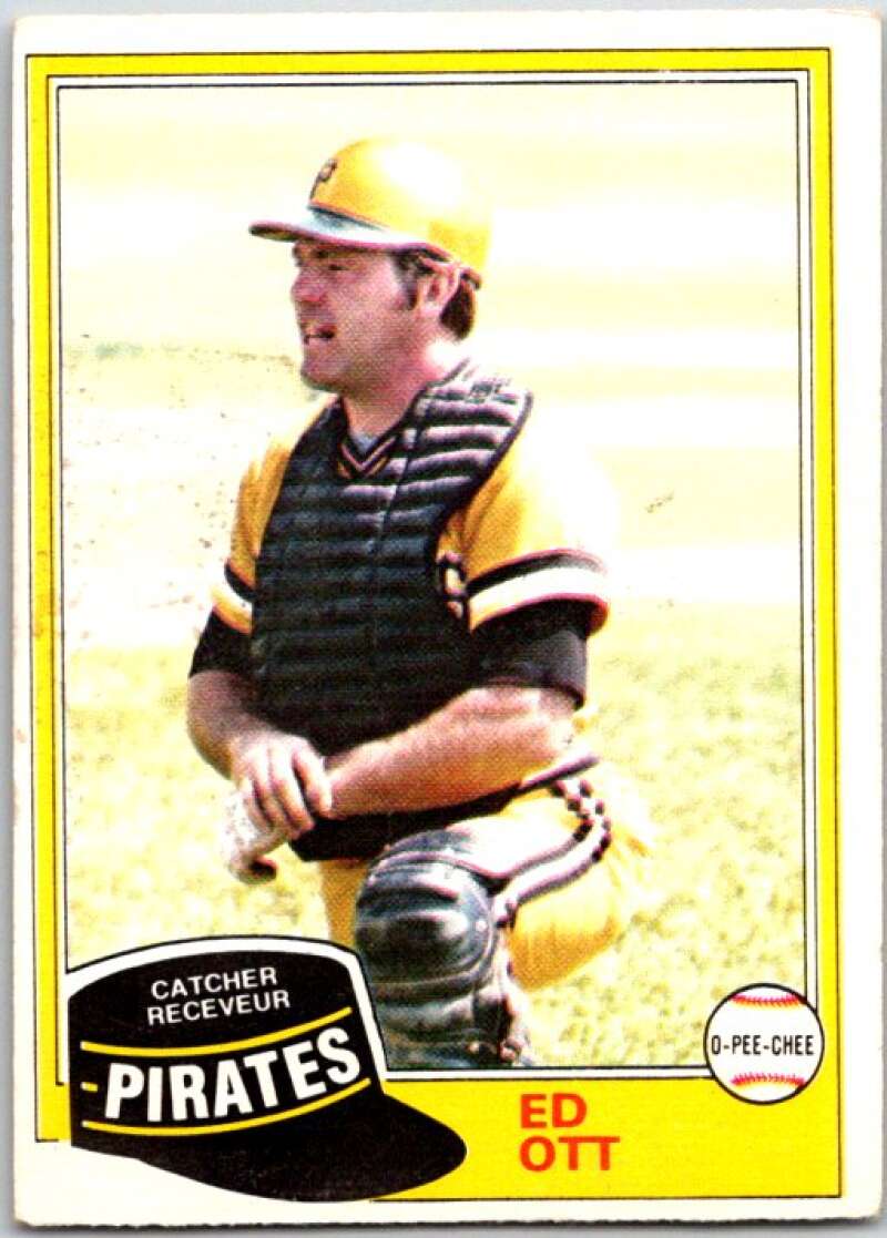 1981 O-Pee-Chee MLB #246 Ed Ott Pittsburgh Pirates V47719