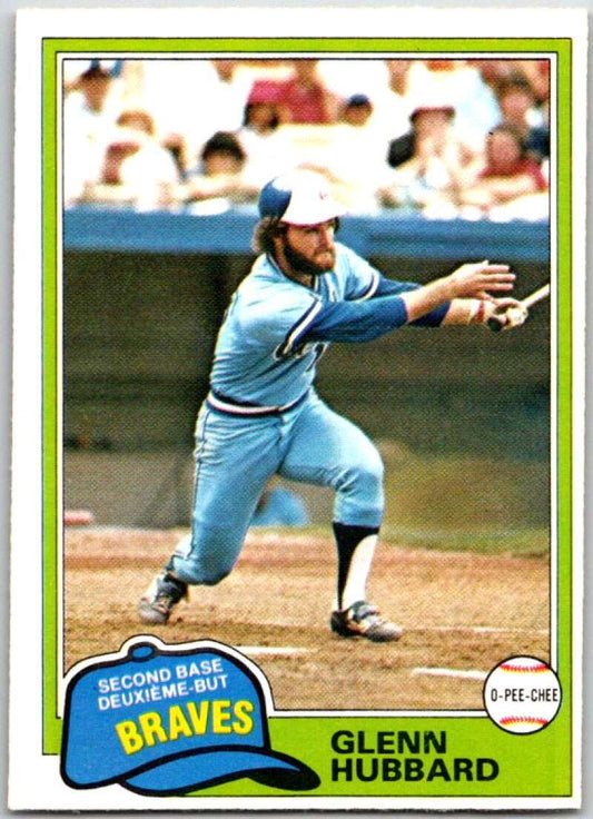 1981 O-Pee-Chee MLB #247 Glenn Hubbard  Atlanta Braves  V47722
