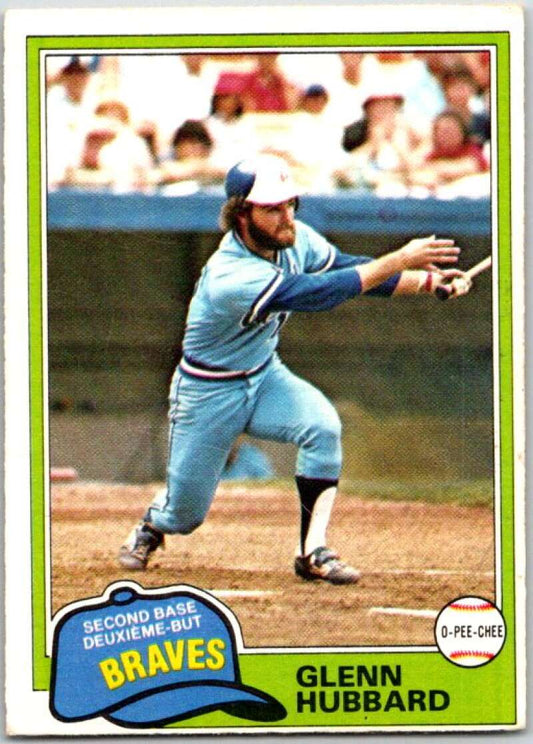 1981 O-Pee-Chee MLB #247 Glenn Hubbard  Atlanta Braves  V47723