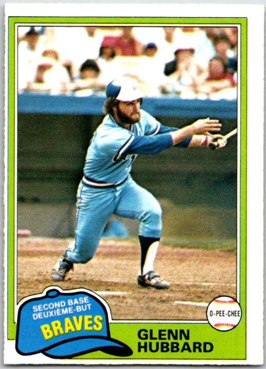1981 O-Pee-Chee MLB #247 Glenn Hubbard  Atlanta Braves  V47724