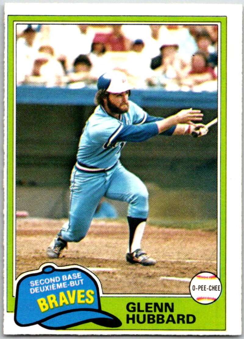 1981 O-Pee-Chee MLB #247 Glenn Hubbard Atlanta Braves V47724