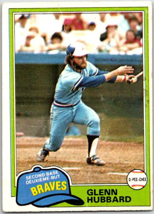1981 O-Pee-Chee MLB #247 Glenn Hubbard  Atlanta Braves  V47725