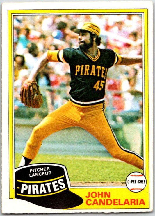 1981 O-Pee-Chee MLB #265 John Candelaria  Pittsburgh Pirates  V47735