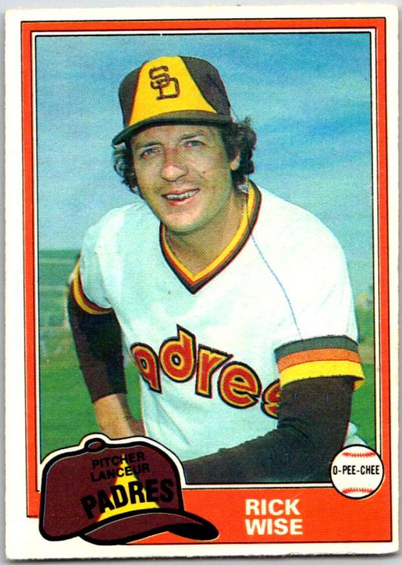 1981 O-Pee-Chee MLB #274 Rick Wise San Diego Padres V47745