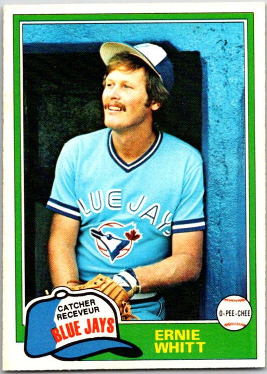 1981 O-Pee-Chee MLB #282 Ernie Whitt  Toronto Blue Jays  V47750