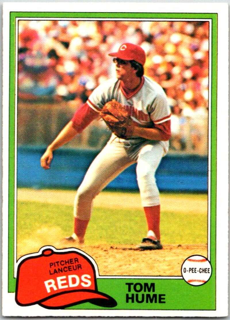 1981 O-Pee-Chee MLB #292 Tom Hume Cincinnati Reds V47758