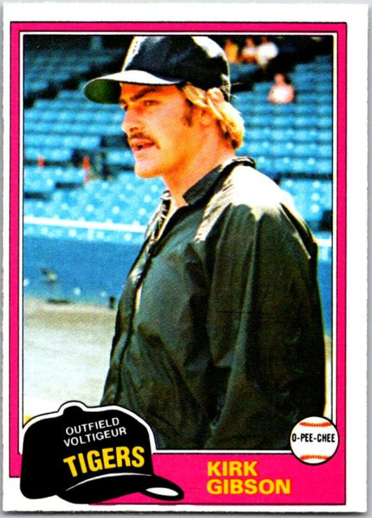 1981 O-Pee-Chee MLB #315 Kirk Gibson  Detroit Tigers  V47769