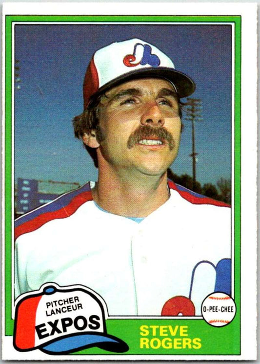 1981 O-Pee-Chee MLB #344 Steve Rogers  Montreal Expos  V47789
