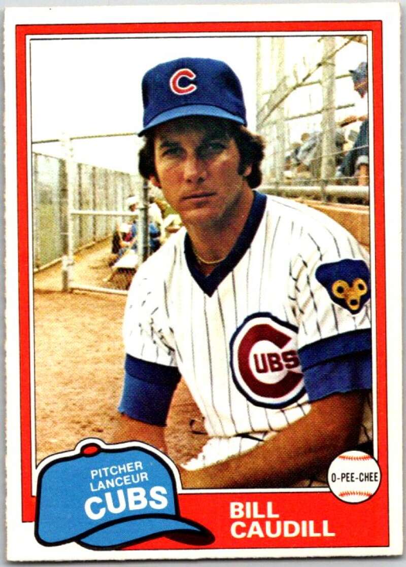 1981 O-Pee-Chee MLB #346 Bill Caudill Chicago Cubs V47792