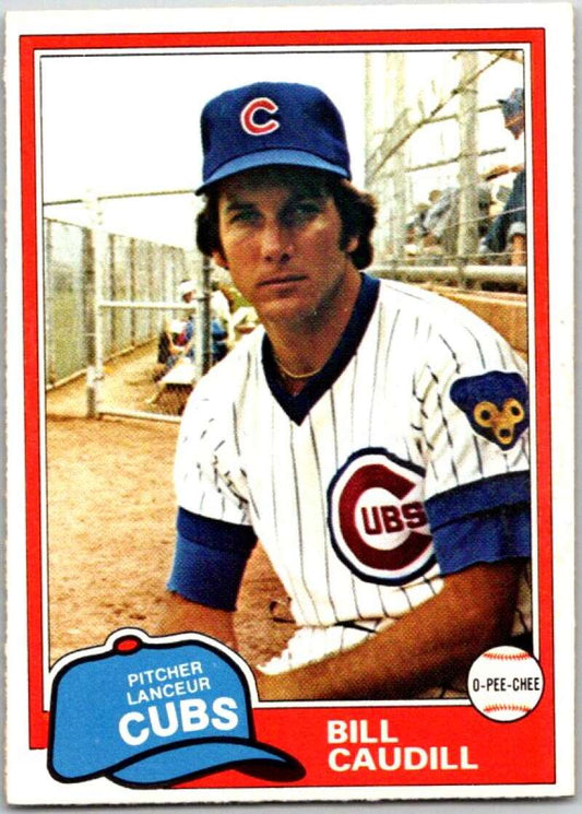 1981 O-Pee-Chee MLB #346 Bill Caudill  Chicago Cubs  V47793
