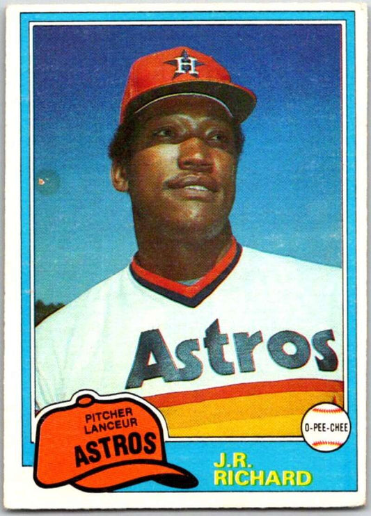 1981 O-Pee-Chee MLB #350 J.R. Richard  Houston Astros  V47796