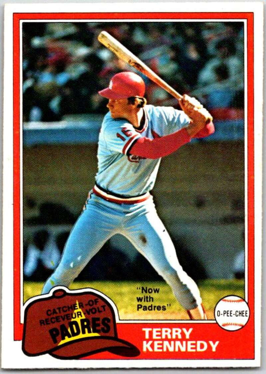 1981 O-Pee-Chee MLB #353 Terry Kennedy Padres  V47797