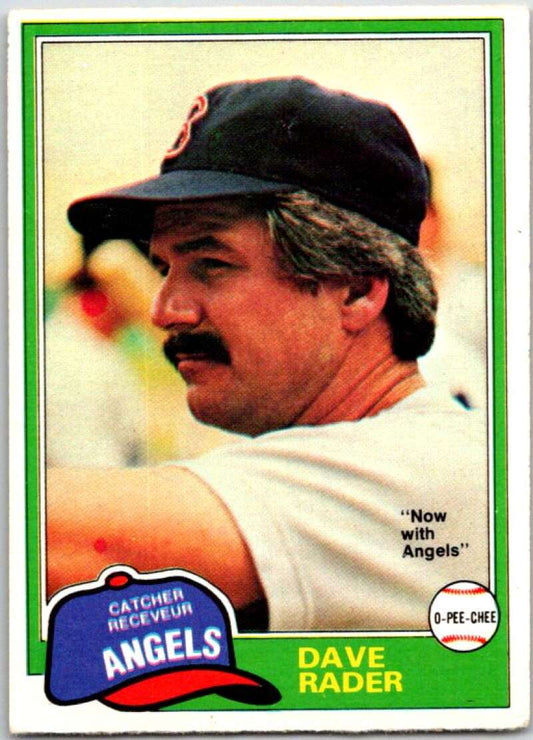 1981 O-Pee-Chee MLB #359 Dave Rader Angels/Red Sox  V47801