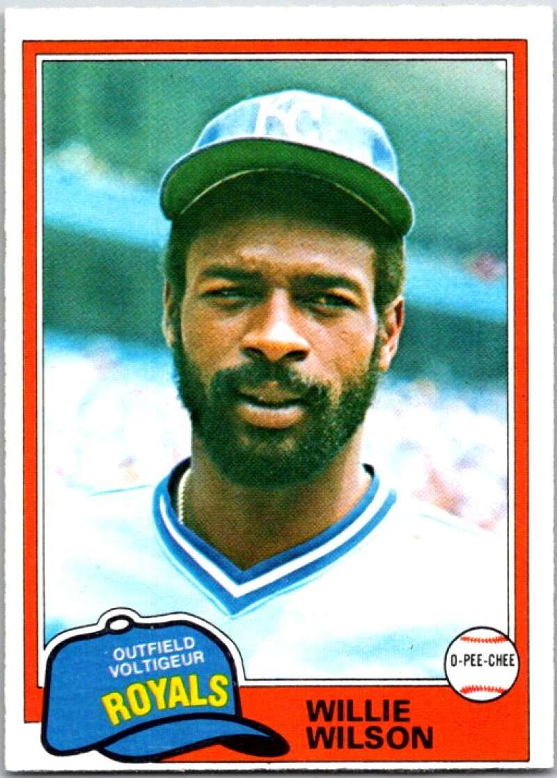 1981 O-Pee-Chee MLB #360 Willie Wilson Kansas City Royals V47802