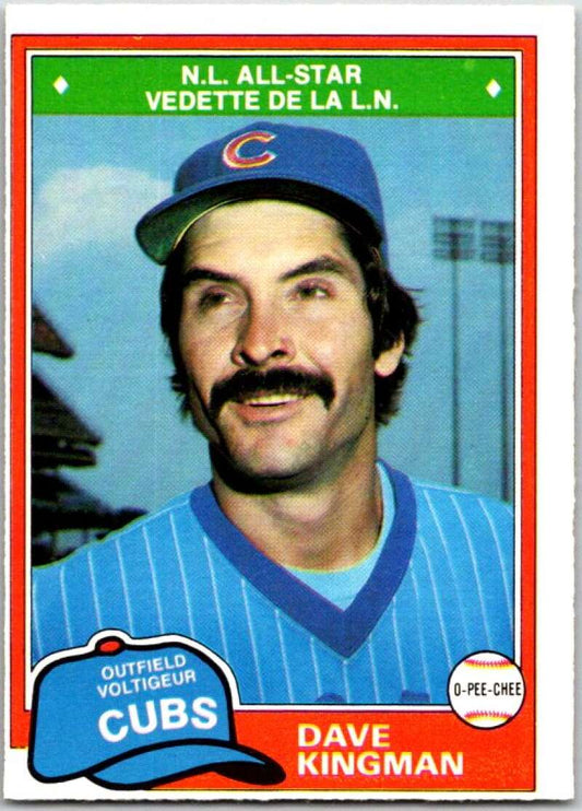 1981 O-Pee-Chee MLB #361 Dave Kingman  Chicago Cubs  V47805