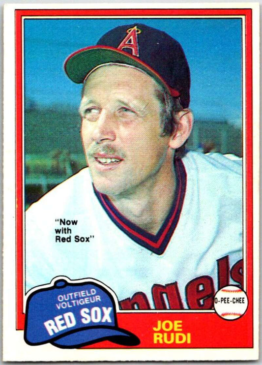 1981 O-Pee-Chee MLB #362 Joe Rudi Red Sox/Angels  V47806