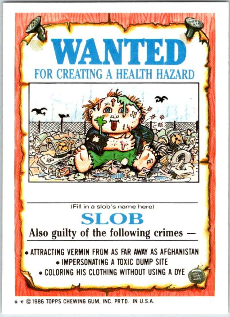 1986 Garbage Pail Kids #99a Beaky Becky V48003