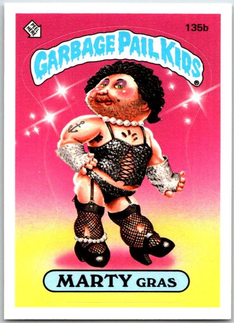 1986 Garbage Pail Kids #135b Marty Gras V48017