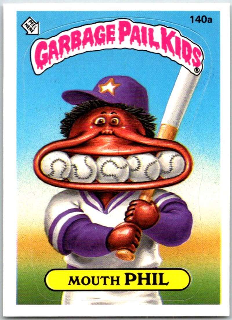1986 Garbage Pail Kids #140a Mouth Phil V48022