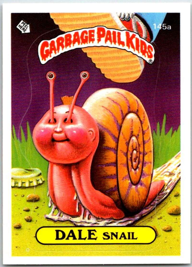 1986 Garbage Pail Kids #145a Dale Snail V48023