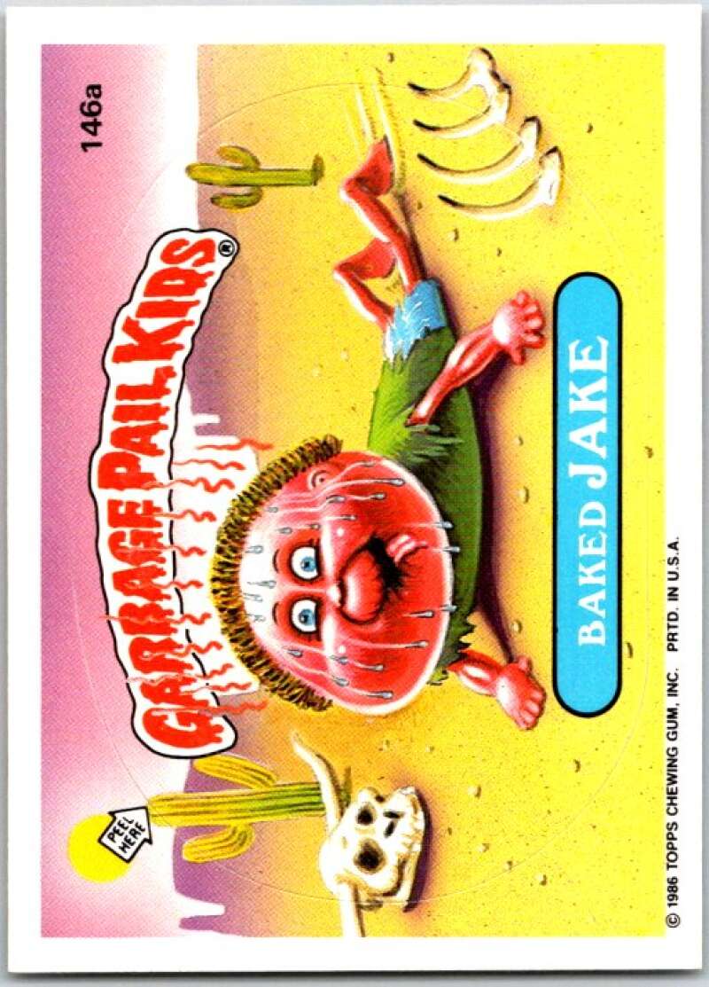 1986 Garbage Pail Kids #146a Baked Jake V48024