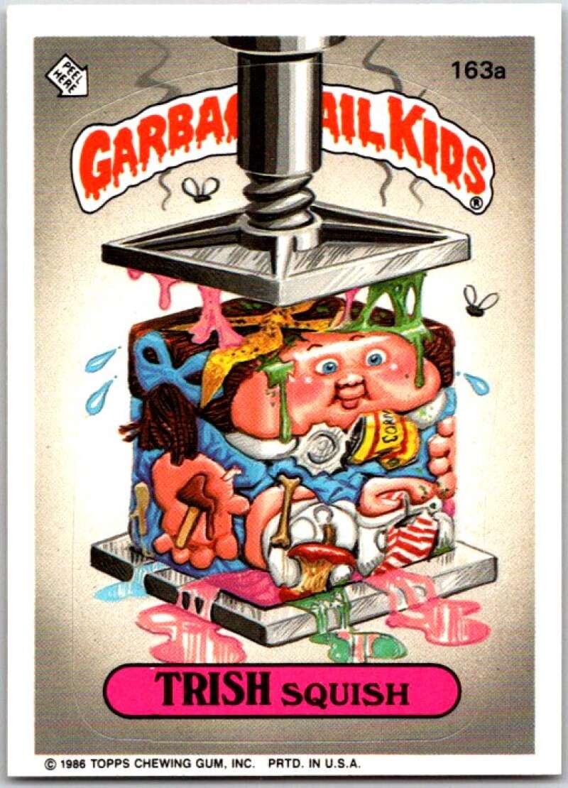 1986 Garbage Pail Kids #163a Trish Squares V48038