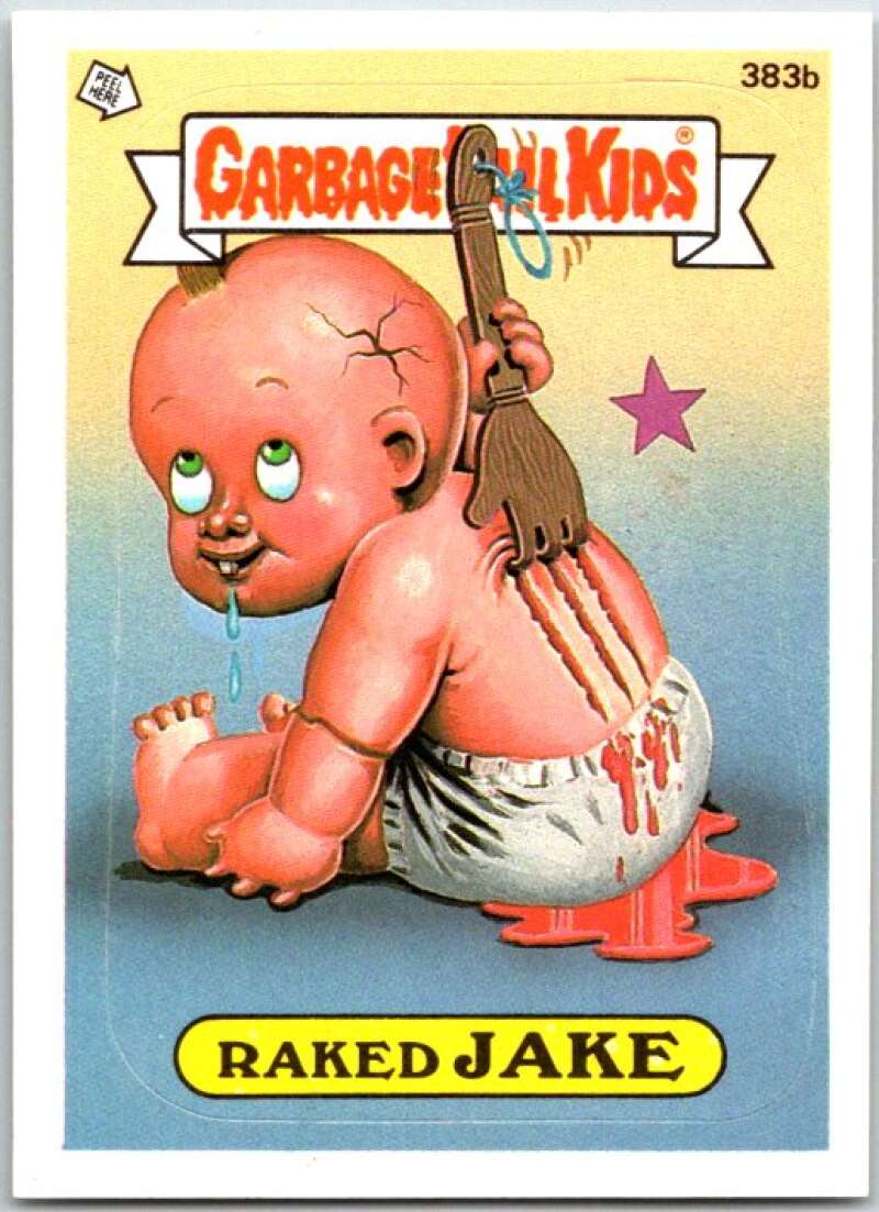 1987 Garbage Pail Kids #383b Raked Jake V48054