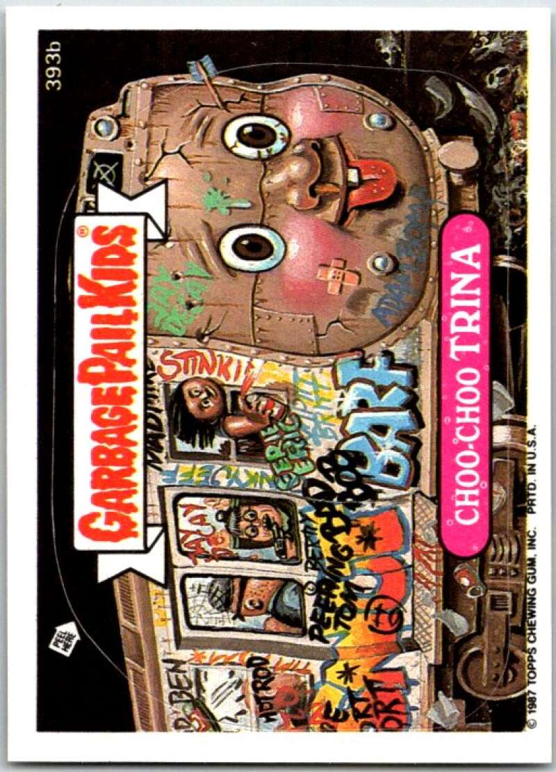 1987 Garbage Pail Kids #393b Choo-Choo Trina V48061