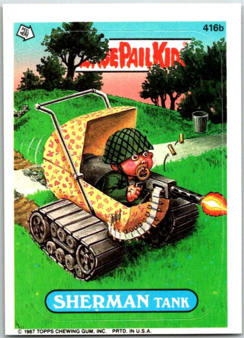 1987 Garbage Pail Kids #416b Sherman Tank V48069