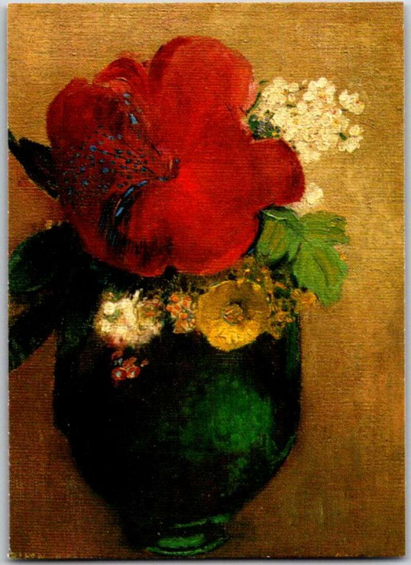 1993 Masterpiece Collection # 56. Floral Vase With A Red Poppy V48105