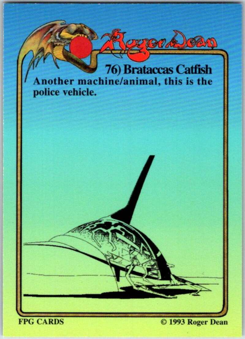 1993 Roger Dean Comic # 76. Brataccas Catfish  V48343