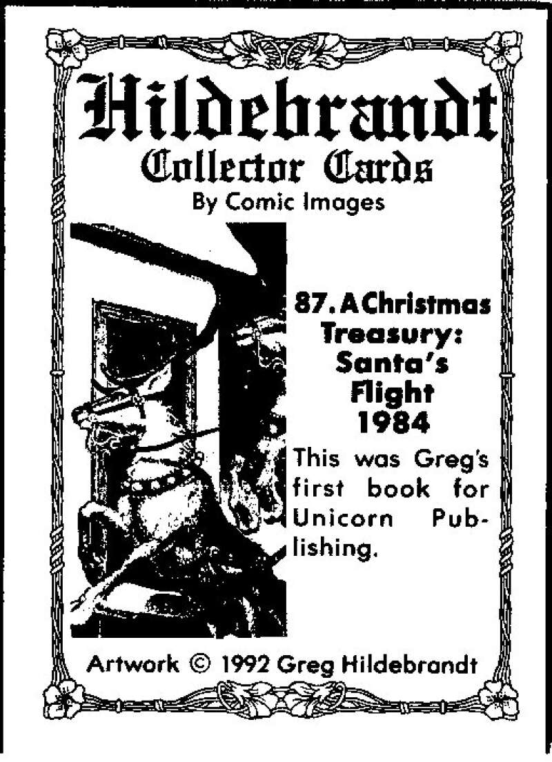 1992 Greg Hildebrandt Comic # 87. A Christmas Treasury: Santa's Flight V48451