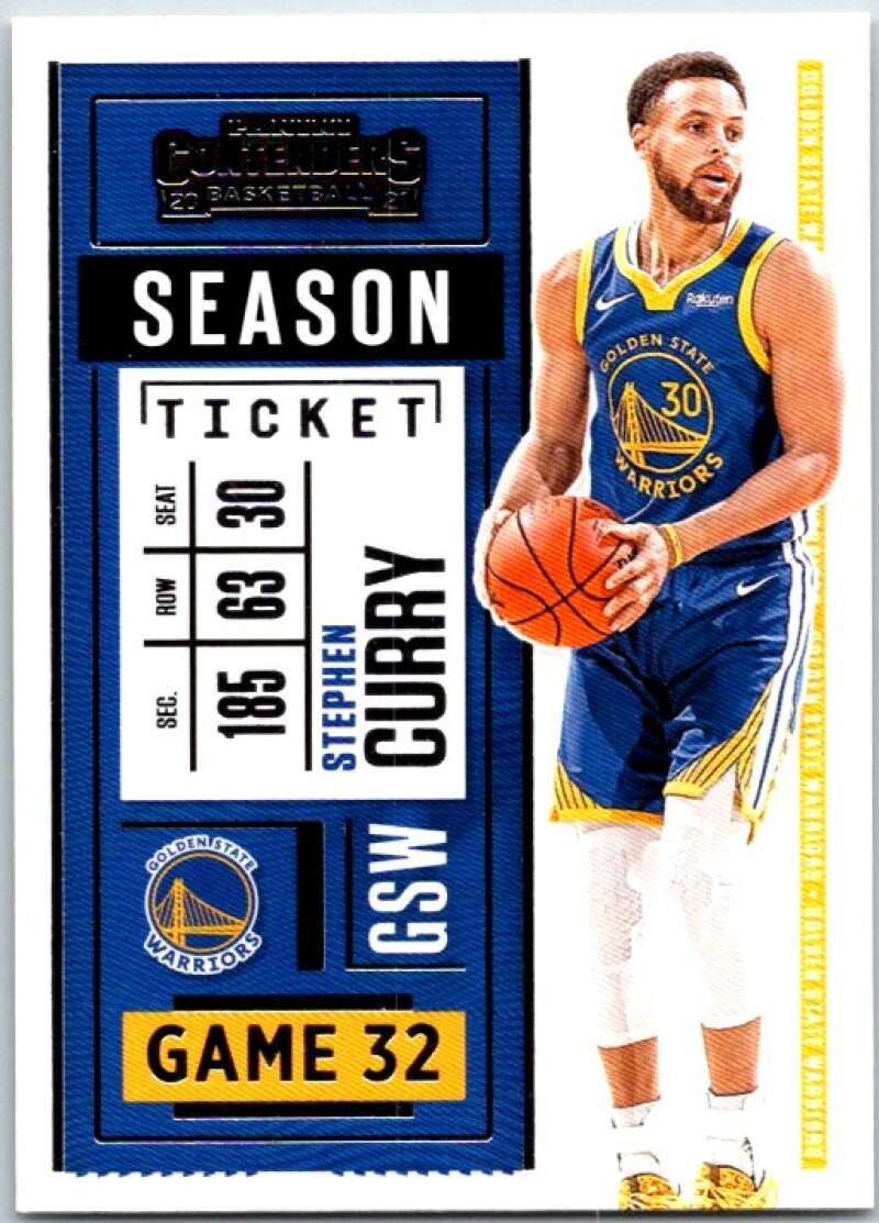 2020-21 Panini Contenders Season Ticket #20 Stephen Curry V48355