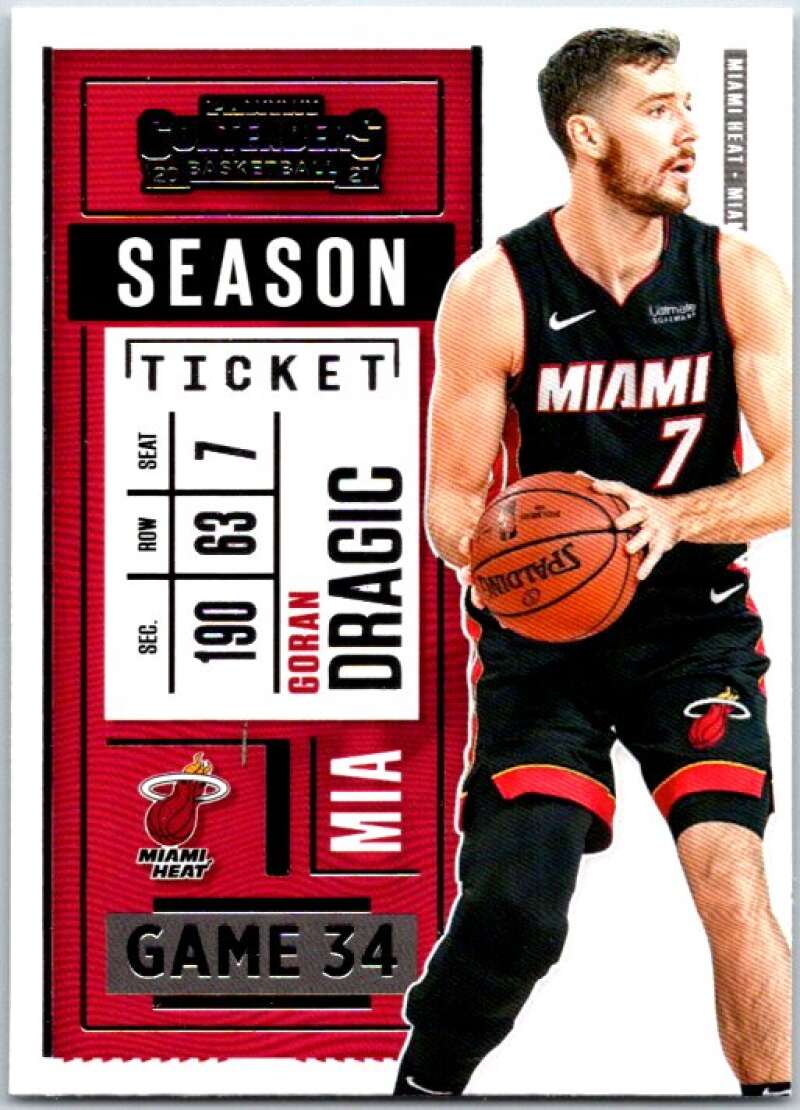 2020-21 Panini Contenders Season Ticket #34 Goran Dragic V48359