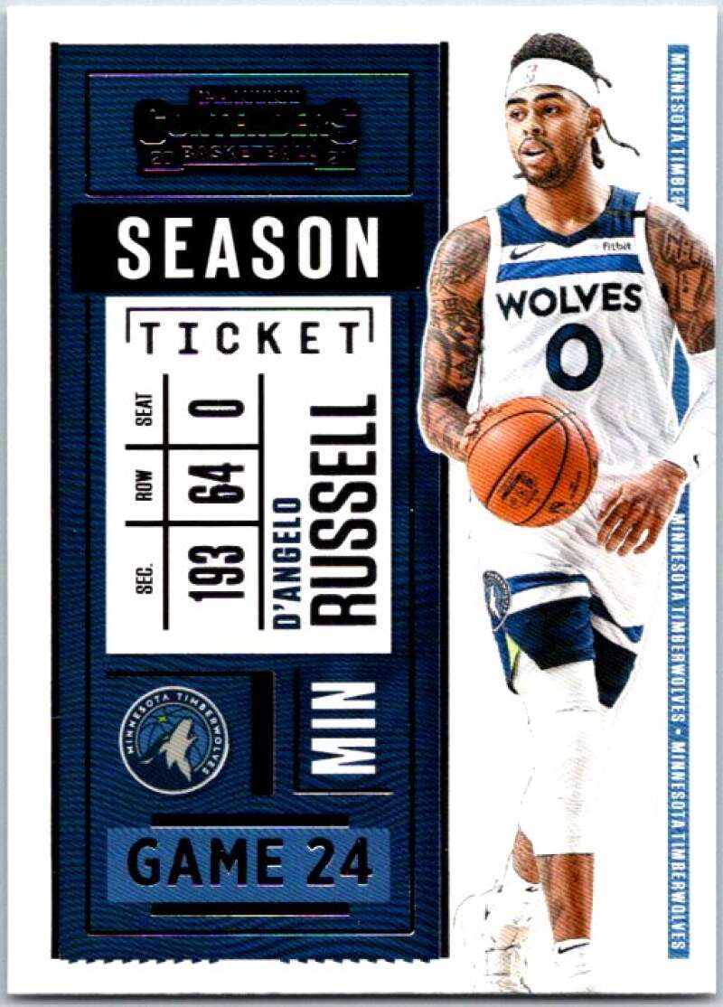 2020-21 Panini Contenders Season Ticket #38 D'Angelo Russell V48360