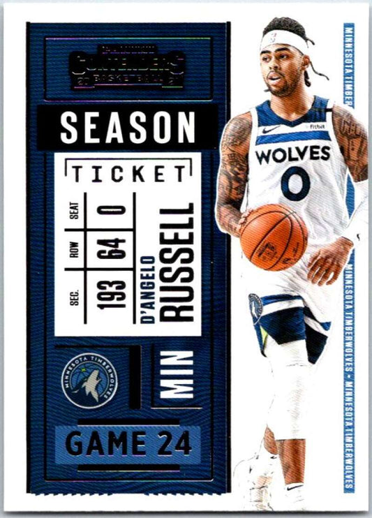 2020-21 Panini Contenders Season Ticket #38 D'Angelo Russell   V48360