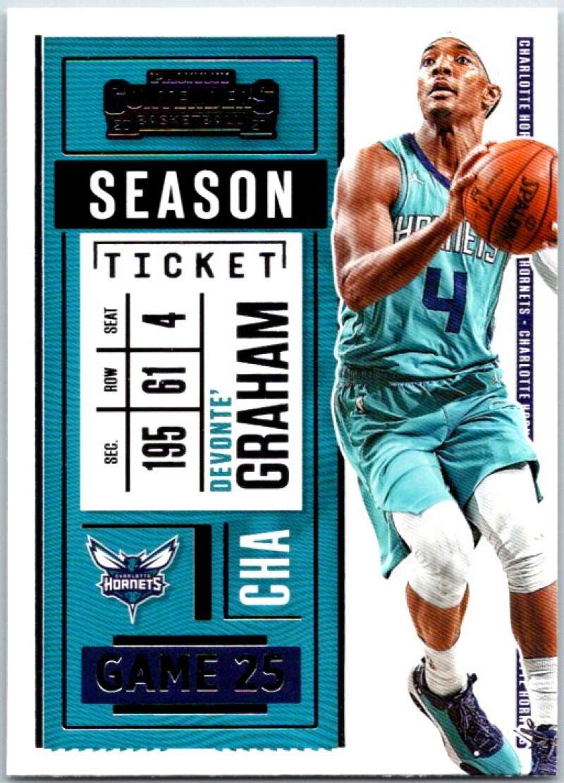 2020-21 Panini Contenders Season Ticket #45 Devonte' Graham V48362