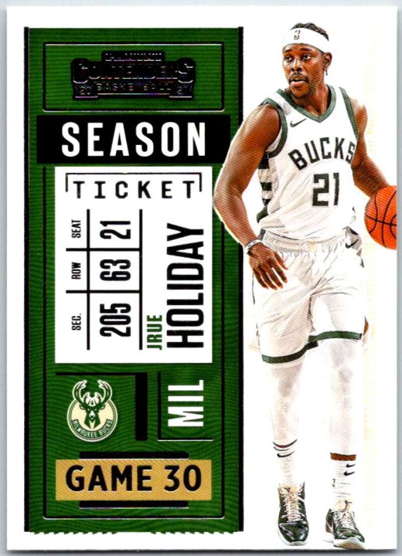 2020-21 Panini Contenders Season Ticket #77 Jrue Holiday V48372